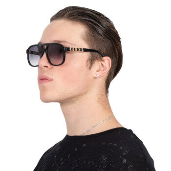 Gucci Gucci Gray Gradient Pilot Unisex Sunglasses GG1188S 002 58