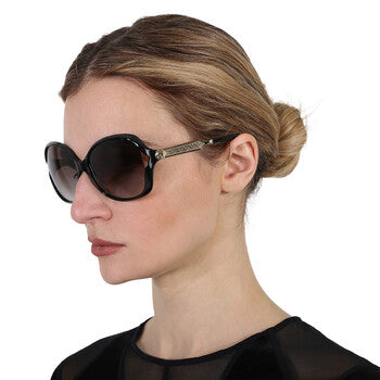 Gucci Gucci Grey Gradient Butterfly Ladies Sunglasses GG0076S 002 60