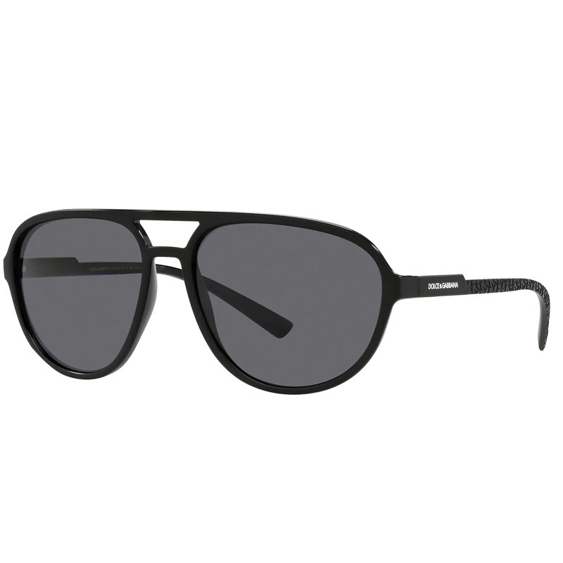 Dolce & Gabbana DG6150 252581 Matte Black/Dark Grey Polarized 60mm