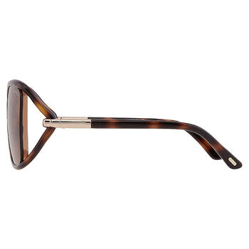 Tom Ford Tom Ford Solange Brown Butterfly Ladies Sunglasses FT1089 52E 60