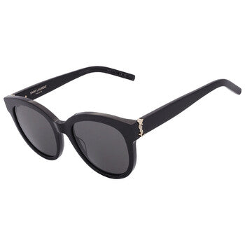 Saint Laurent Saint Laurent Grey Round Ladies Sunglasses SL M29 003 52