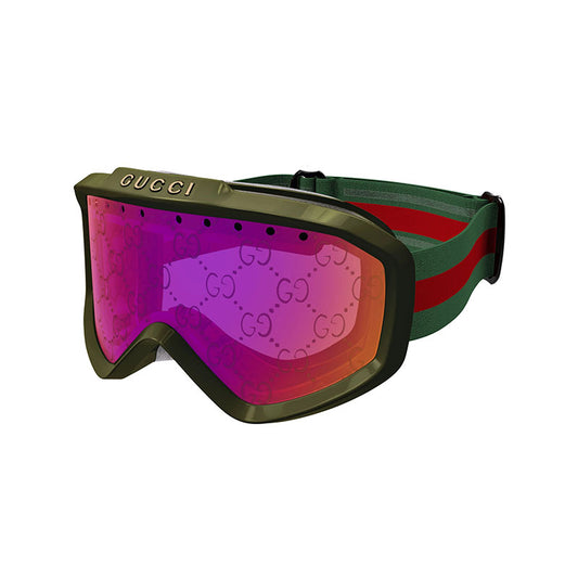 Gucci GG1210S 003 Dark Green/Burgundy GG Infrared Logo