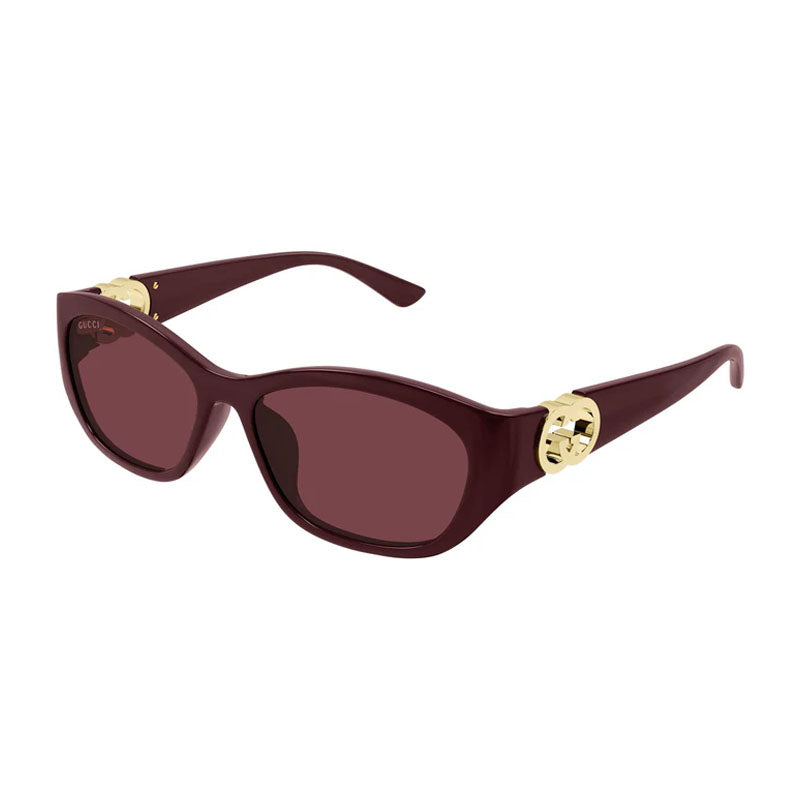Gucci GG1826SK 003 Shiny Burgundy/Burgundy 57mm