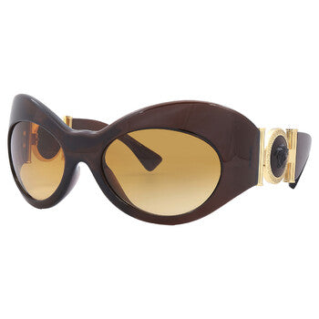 Versace Versace Yellow Gradient Brown Irregular Ladies Sunglasses VE4462 54462L 58