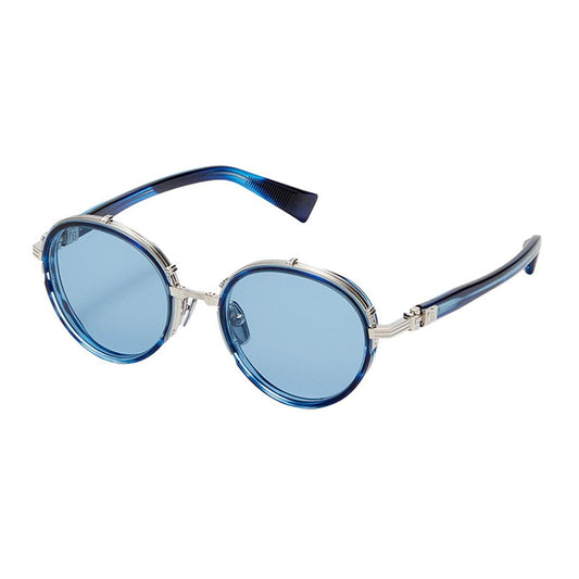 Balmain CROISSY BPS-126 C Silver/Blue Swirl/Blue AR 51mm