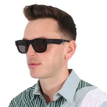 Gucci Gucci Grey Square Men's Sunglasses GG1427S 001 53
