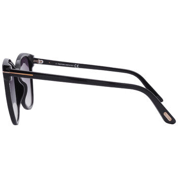 Tom Ford Tom Ford Ani Grey Gradient Cat Eye Ladies Sunglasses FT0844 01B 58
