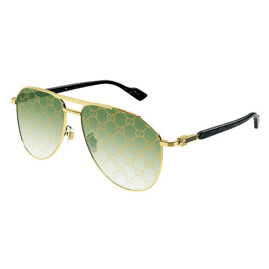 Gucci GG1220S 004 Gold/Green with Pattern 59mm