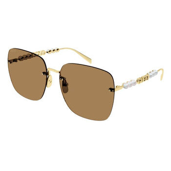 Gucci Gucci Brown Square Ladies Sunglasses GG1923SA 003 63