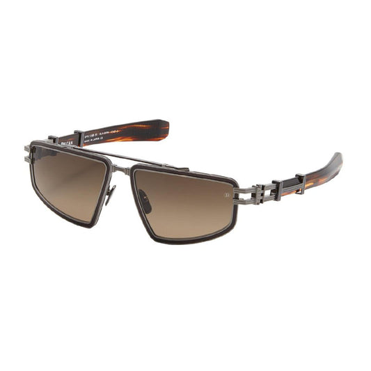 Balmain TITAN BPS-139 B Black Rhodium/Brown Gradient AR 59mm
