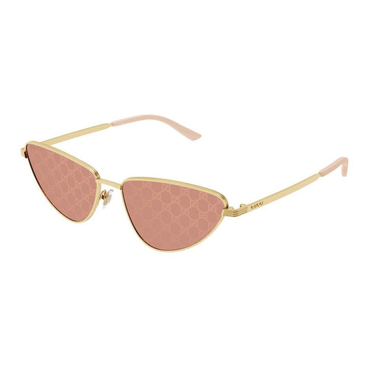 Gucci GG1879S 004 Gold/Red with Gucci Logo Pattern Detail