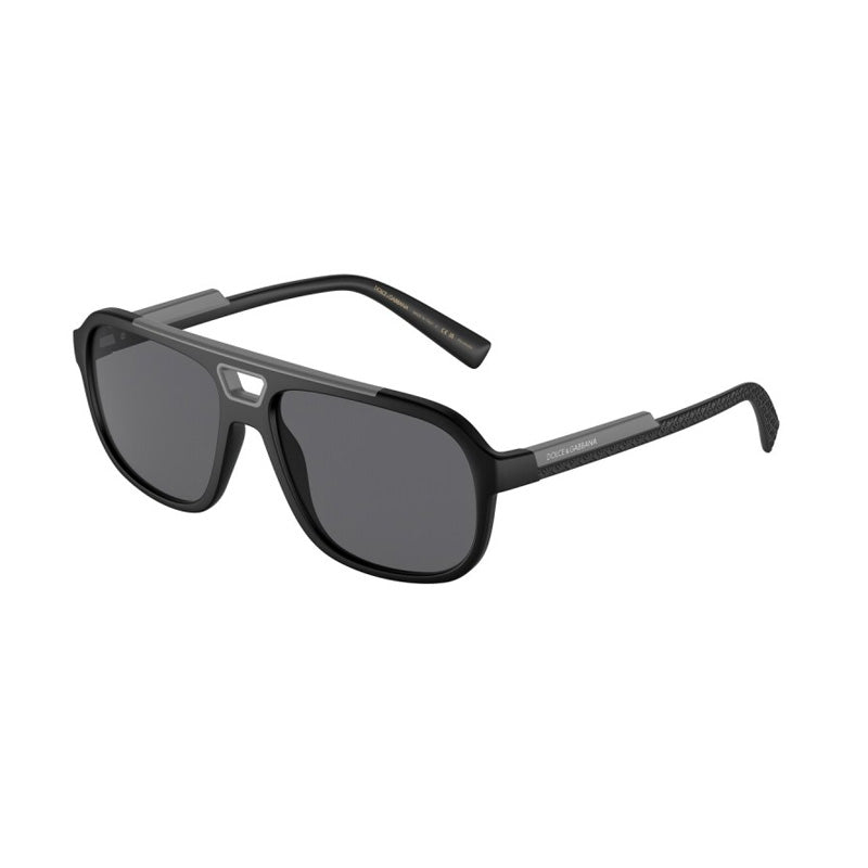 Dolce & Gabbana DG6179 252581 Matte Black/Polarized Dark Grey 58mm