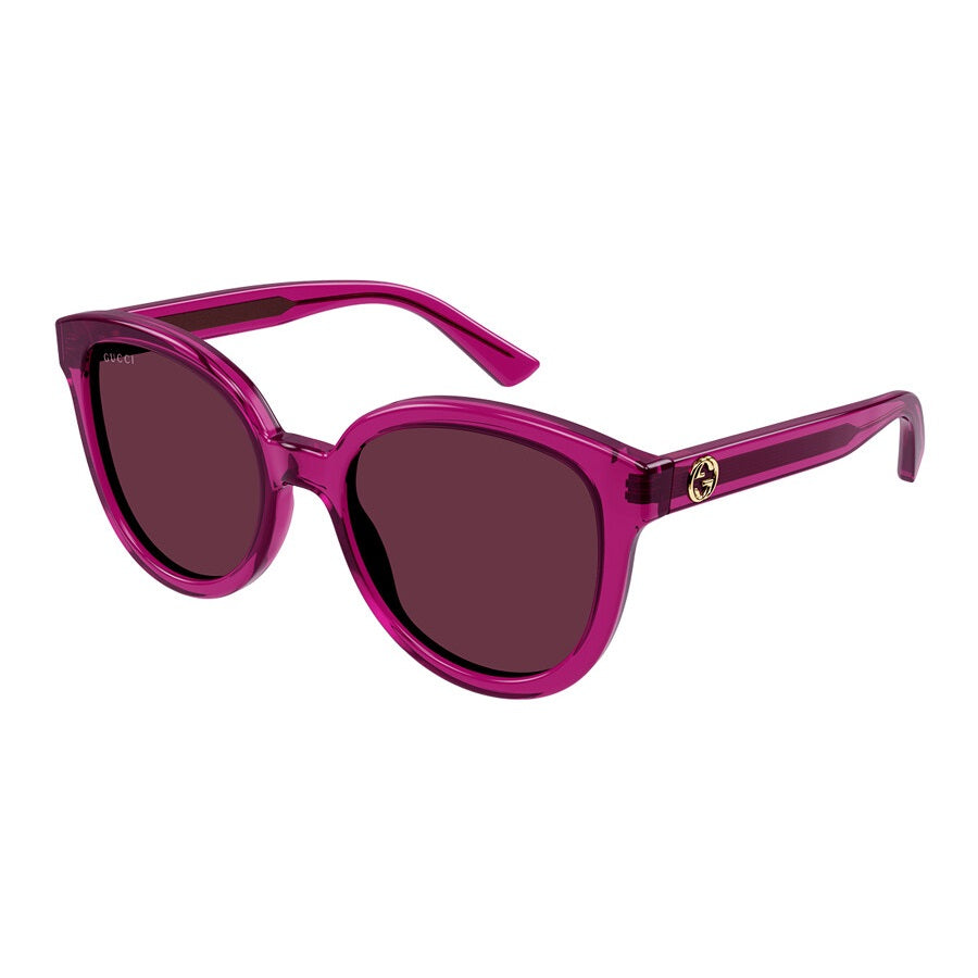 Gucci GG1315S 004 Transparent Fuchsia/Burgundy Mirror 54mm