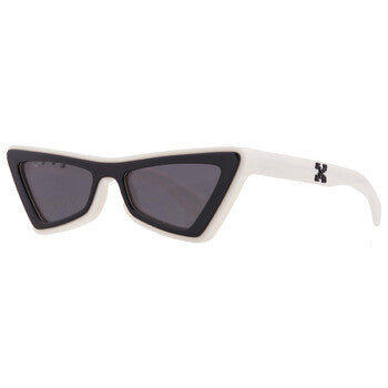 Off-White Off-White Artemisia Dark Grey Cat Eye Ladies Sunglasses OERI042 0207 55