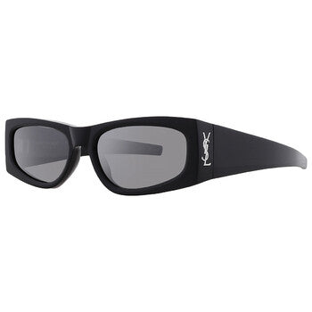 Saint Laurent Saint Laurent Silver Mirror Rectangular Ladies Sunglasses SL M140 002 56