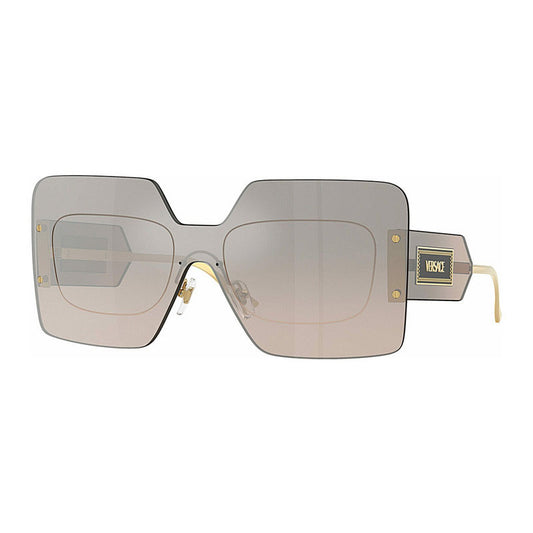 Versace VE2277 10026I Light Transparent Brown/Brown to Grey Gradient Silver Mirror