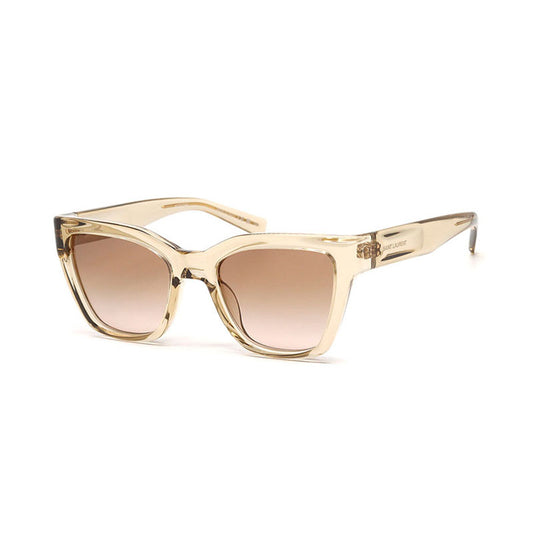 Saint Laurent SL641 005 Transparent Light Yellow/Brown Gradient 52mm