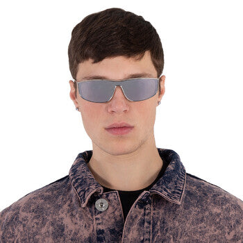 Saint Laurent Saint Laurent Silver Shield Unisex Sunglasses SL 605 LUNA 003 135