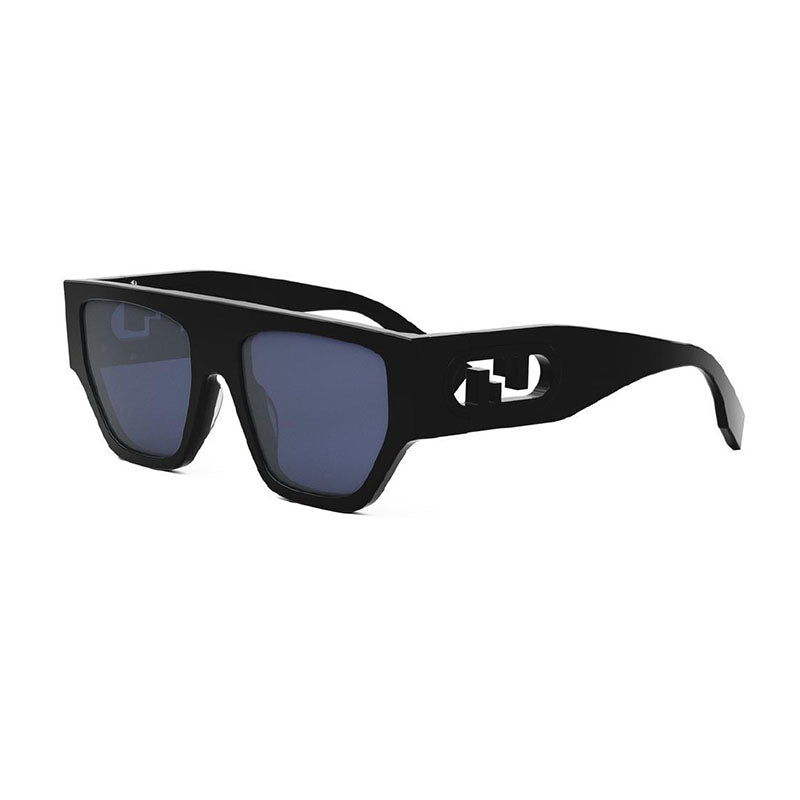 Fendi FE40108U 01V Shiny Black/Light Blue 54mm