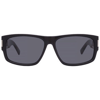 Saint Laurent Saint Laurent Dark Grey Rectangular Men's Sunglasses SL 689 001 59