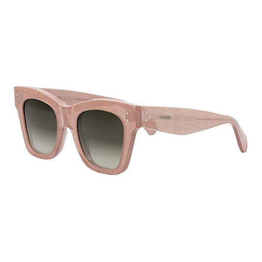 Celine CL4004IN 74F Shiny Milky Pink With Silver Glitter/Brown Gradient