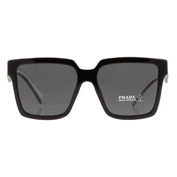Prada Prada Dark Gray Square Ladies Sunglasses 0PR 24ZS1AB5S056