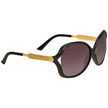 Gucci Gucci Grey Gradient Butterfly Ladies Sunglasses GG0076S 002 60