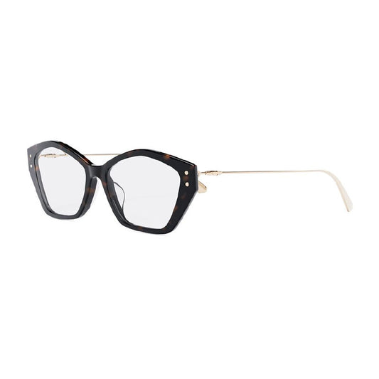 Dior MISSDIORO S1F 2200 Dark Havana/Gold/Clear Demo Lens
