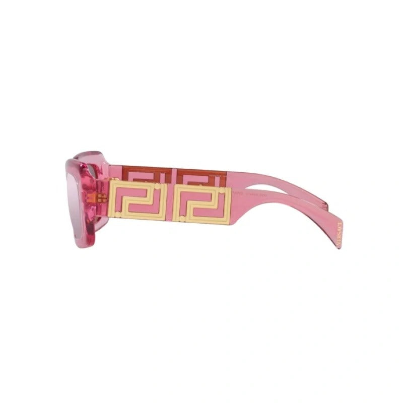 Versace Versace-VE4444U-5355AK-54 TRANSPARENT PINK / VIOLEST / SILVER MIRROR 54-21-140 VERSACE SUNGLASSES