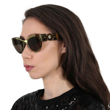 Versace Versace Brown Cat Eye Ladies Sunglasses VE2234 1002/3 53