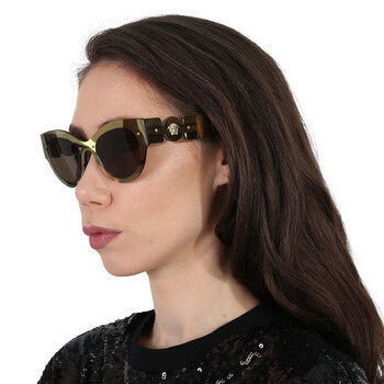 Versace Versace Brown Cat Eye Ladies Sunglasses VE2234 1002/3 53