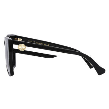Gucci Gucci Grey Gradient Butterfly Ladies Sunglasses GG1300S 004 55