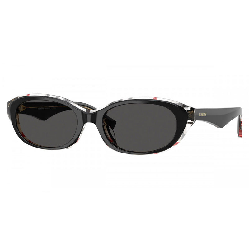 Burberry BE4447D 412187 Top Black Vintage Check/Dark Grey 55mm
