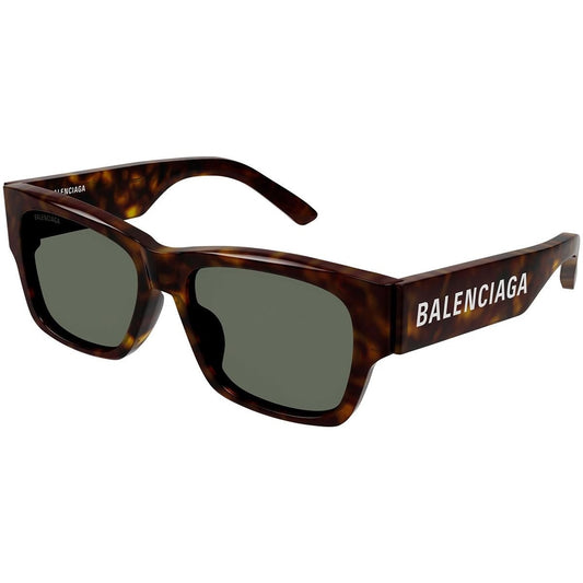 Balenciaga BB0262SA 002 Dark Havana/Green 56mm