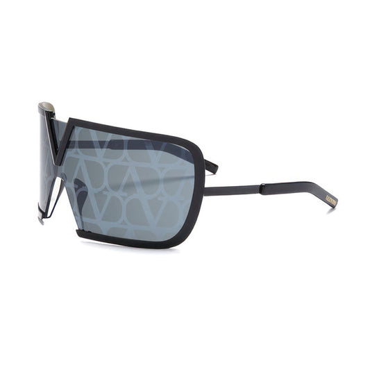 Valentino V-ROMASK VLS-120 D Black Iron/Dark Grey with Black Flash Mirror Monogram Pattern AR 146mm