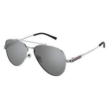 Gucci Gucci Silver Pilot Men's Sunglasses GG1874S 002 57