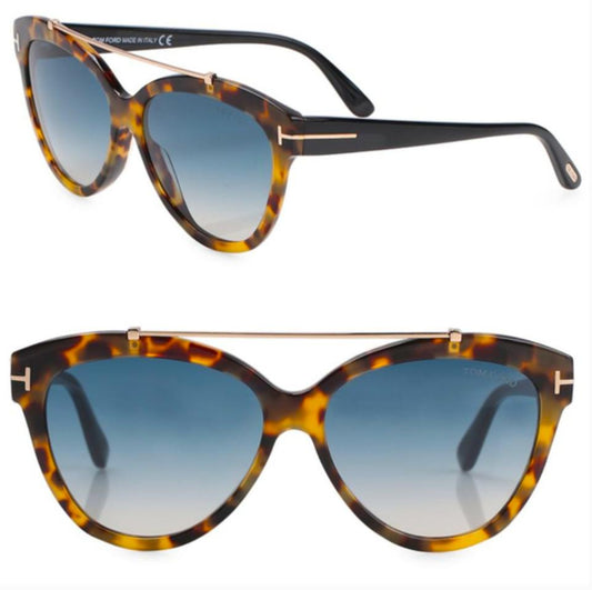 Tom Ford New and Authentic TOM FORD FT0518 56W 58 Sunglasses