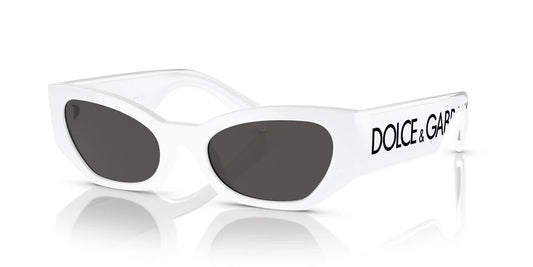 Dolce & Gabbana DOLCE GABBANA-DG6186-331287-52 WHITE / DARK GREY52-20-145 SUNGLASSES