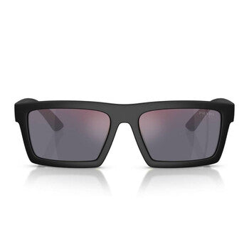 Prada Linea Rossa Prada Linea Rossa Tuning Dark Grey Mirror Red Rectangular Men's Sunglasses PS A07S 1BO10A 58