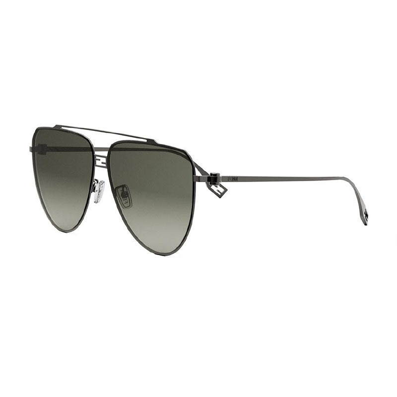 Fendi FE40122U 14P Shiny Black Gold/Green Gradient 59mm