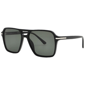 Prada Prada Polarized Green Navigator Men's Sunglasses PR 20YS 1AB03R 55