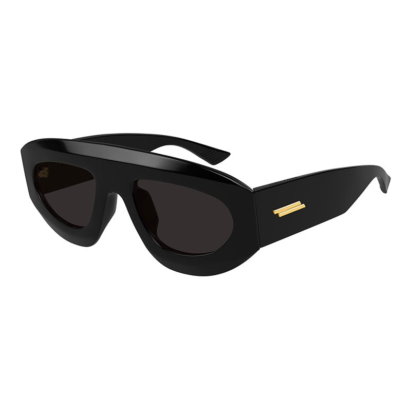 Bottega Veneta BV1358S 001 Shiny Black/Grey 52mm