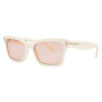 Tom Ford Tom Ford Mikel Pink Mirror Cat Eye Ladies Sunglasses FT1085 25Z 54